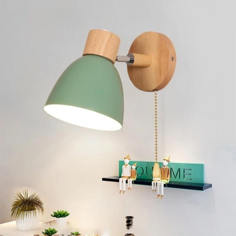 Arandela de Parede de Madeira estilo Nórdico Lumi Plus - Iluminação e Estilo em Harmonia - The Miner Shop