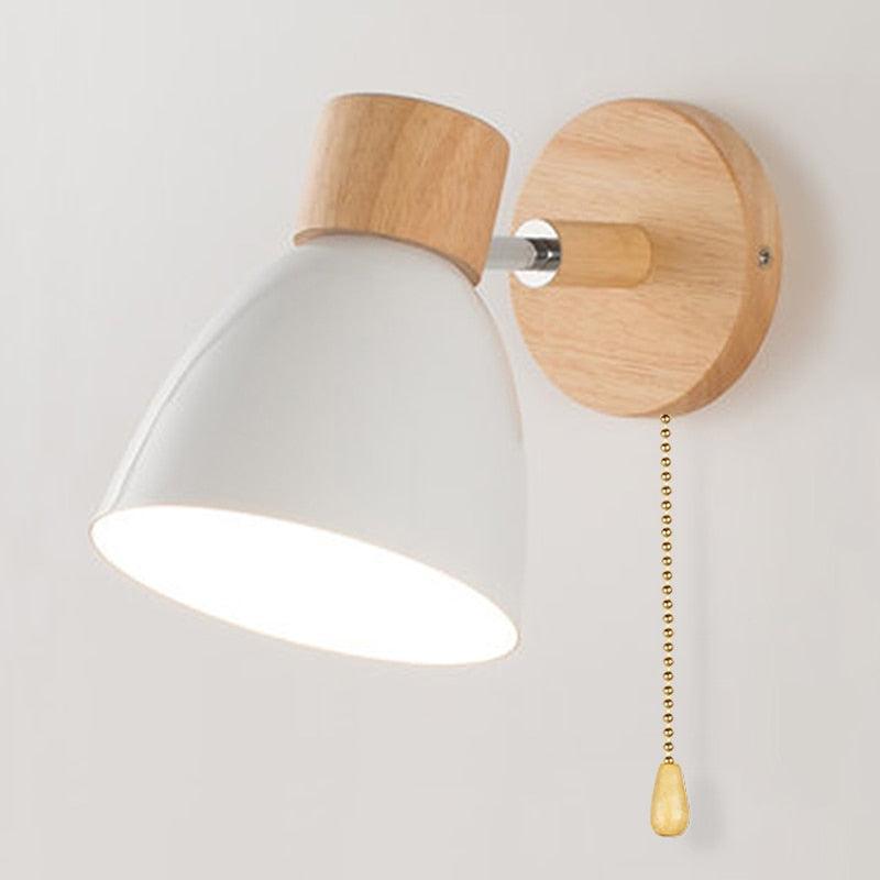 Arandela de Parede de Madeira estilo Nórdico Lumi Plus - Iluminação e Estilo em Harmonia - The Miner Shop