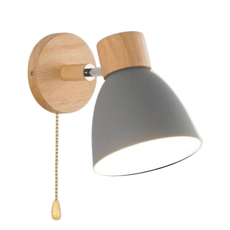 Arandela de Parede de Madeira estilo Nórdico Lumi Plus - Iluminação e Estilo em Harmonia - The Miner Shop