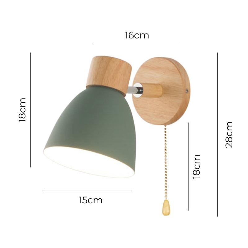 Arandela de Parede de Madeira estilo Nórdico Lumi Plus - Iluminação e Estilo em Harmonia - The Miner Shop