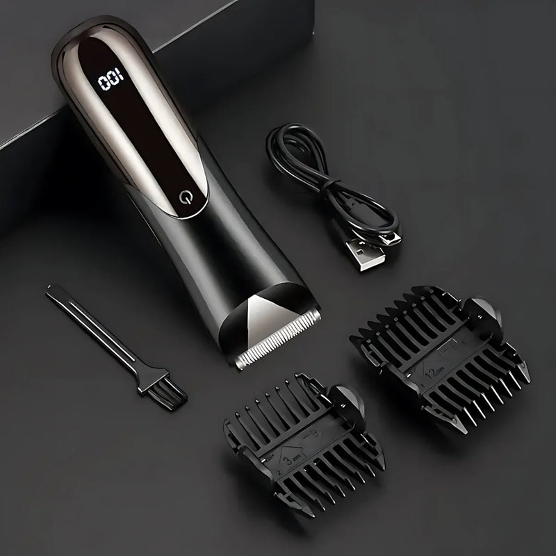 Barbeador Elétrico e Aparador de Pelos Masculino Supreme Max | Cortes e Arranhões Nunca Mais - The Miner Shop