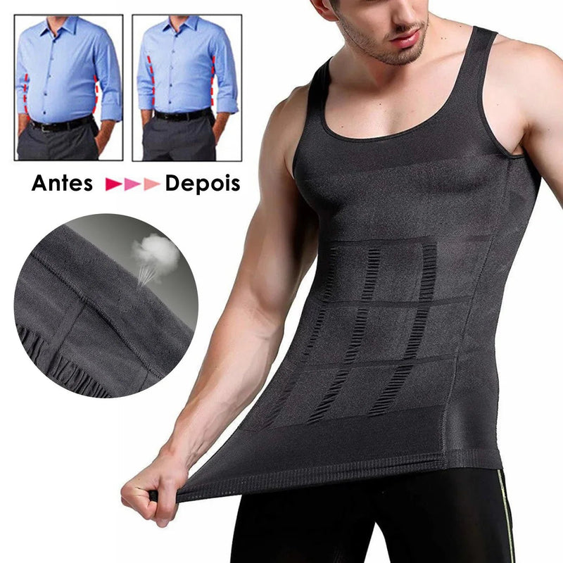 Camisa Masculina de Compressão Ultrafina Fit Shape Pro® - Modela sem Apertar - The Miner Shop