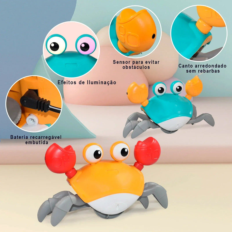 Caranguejo Fujão DUMO – Brinquedo Inteligente e Interativo para Crianças! - The Miner Shop