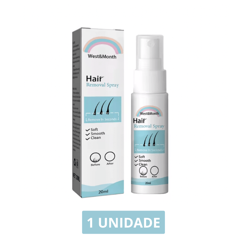 Creme Depilatório em Spray West&Month Silk Pro - Pele Lisa em Minutos, Sem Irritação - The Miner Shop