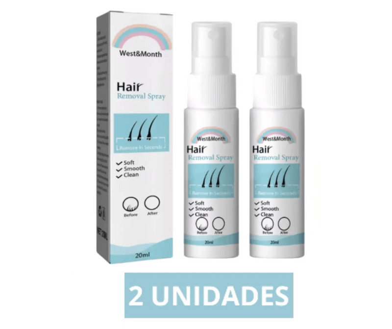 Creme Depilatório em Spray West&Month Silk Pro - Pele Lisa em Minutos, Sem Irritação - The Miner Shop
