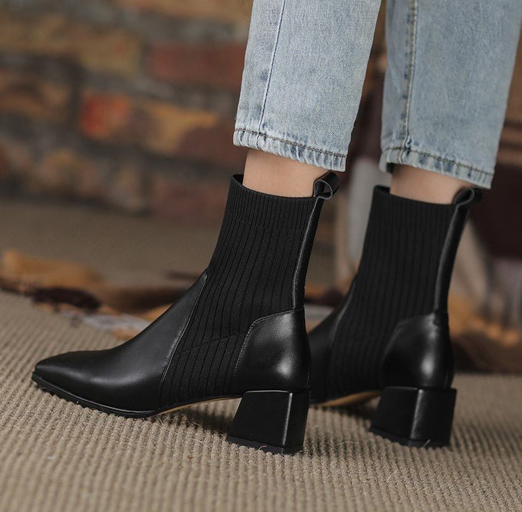 Dallas Bota Feminina Texana Western Cano Curto com Malha | Estilo Texano, Conforto Urbano - The Miner Shop