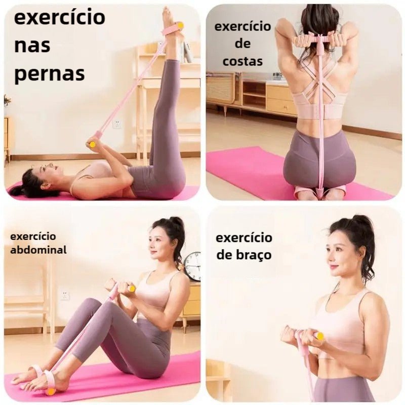 Elástico de Treino Caseiro Flex Fit | Mais de 250 Variações de Treinos - Versátil e Fácil de Usar Onde Quiser - The Miner Shop