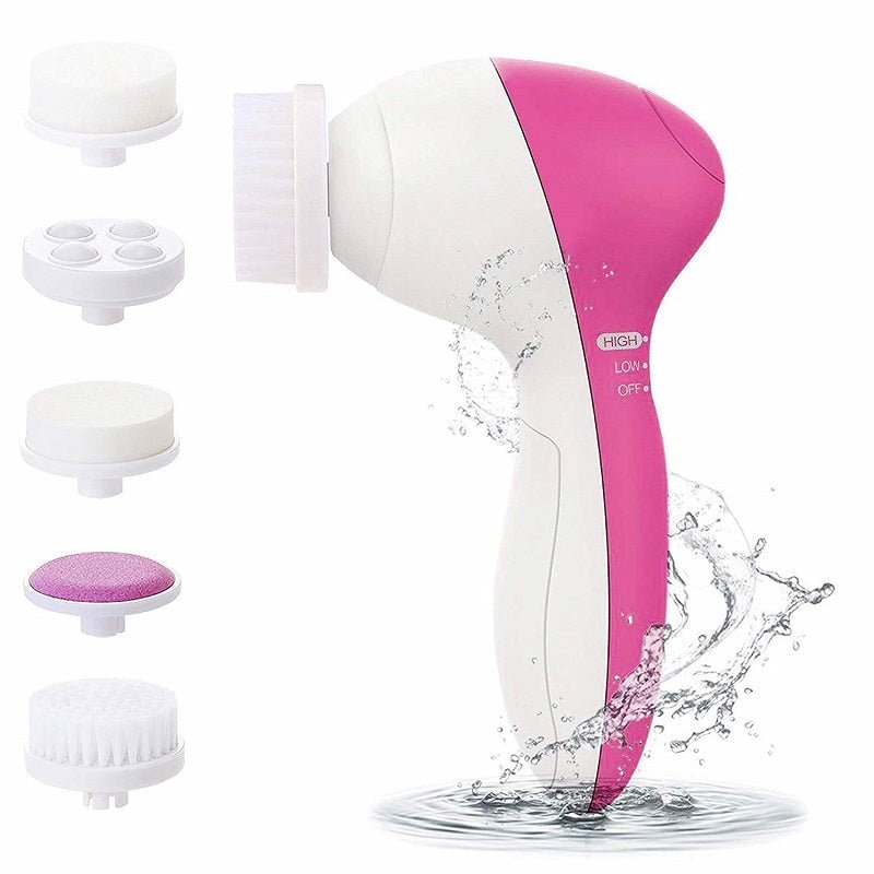 Escova de Limpeza e Esfoliação de Pele Facial 5 em 1 Derma Pro | Limpeza Profunda e Pele Renovada - The Miner Shop