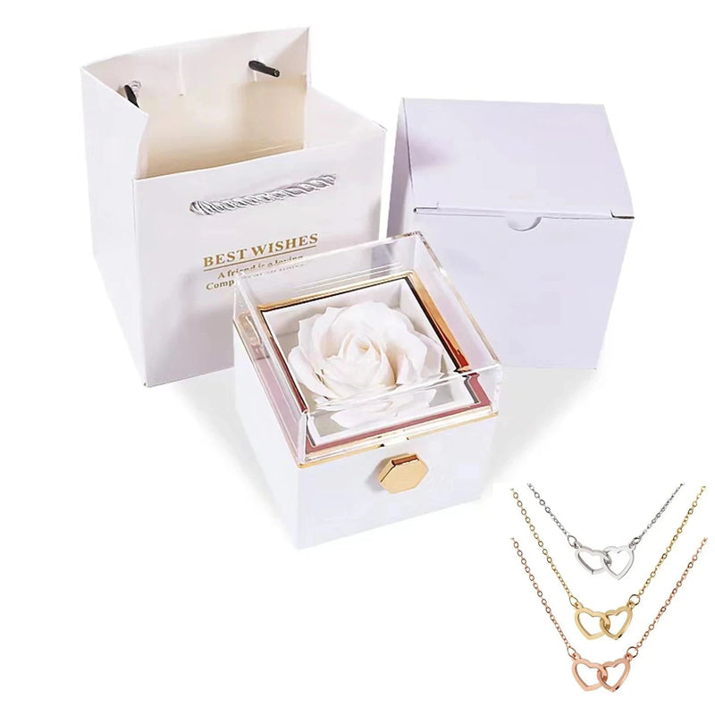 EternalLove — Colar com Caixa de Rosas Rotativa para Presentear Quem Você Ama! - The Miner Shop