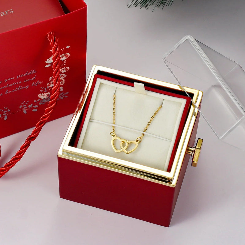 EternalLove — Colar com Caixa de Rosas Rotativa para Presentear Quem Você Ama! - The Miner Shop