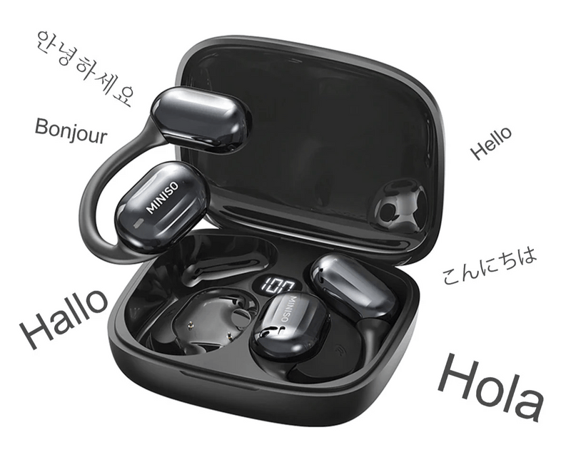 GlobaLink Pro — Fone de Ouvido Bluetooth com Tradução Instantânea em 120 Idiomas! - The Miner Shop