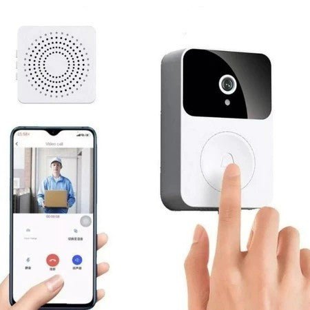Interfone e Campainha inteligente com Câmera de Vídeo HD Sem Fio Wi - Fi Guard Pro | Segurança e Controle na Palma da Mão - The Miner Shop