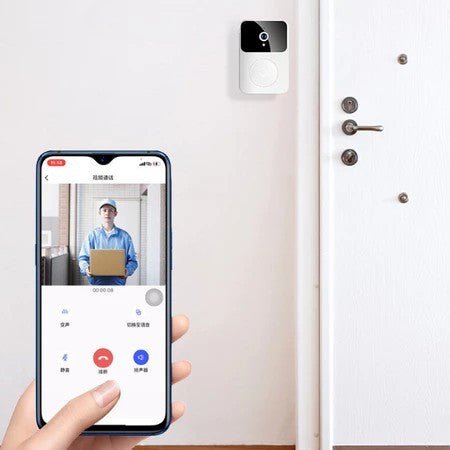 Interfone e Campainha inteligente com Câmera de Vídeo HD Sem Fio Wi - Fi Guard Pro | Segurança e Controle na Palma da Mão - The Miner Shop
