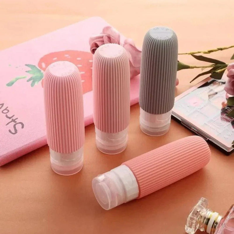 Kit 4 Frascos de Silicone Para Viagem - The Miner Shop