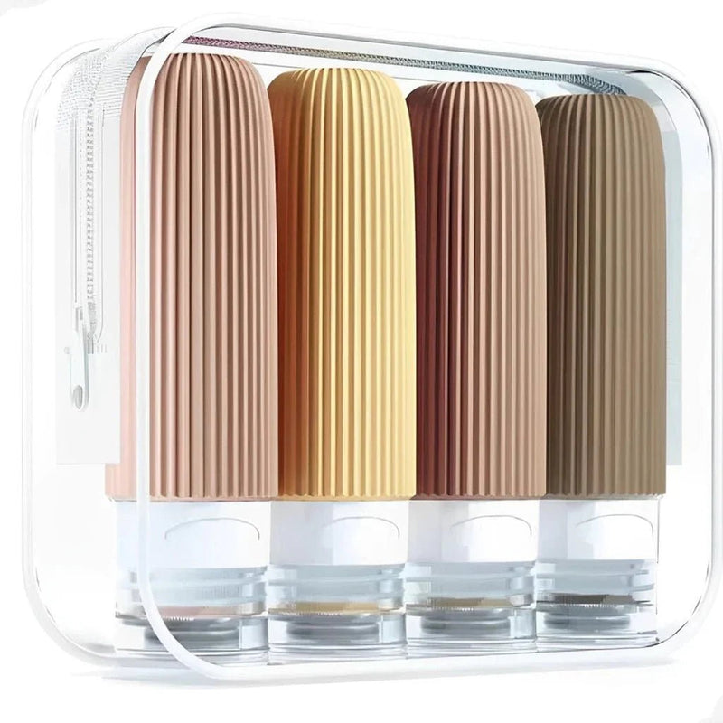 Kit 4 Frascos de Silicone Para Viagem - The Miner Shop