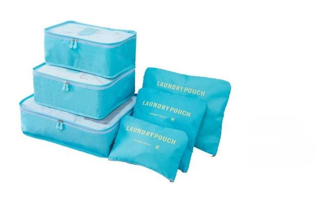 Kit Organizador de Malas para Viagens com 6 Peças - The Miner Shop