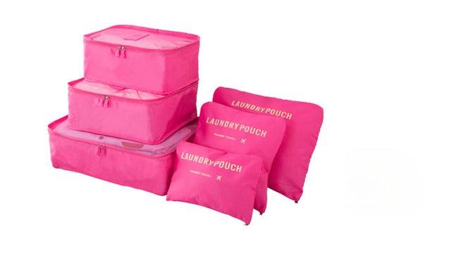 Kit Organizador de Malas para Viagens com 6 Peças - The Miner Shop