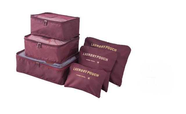 Kit Organizador de Malas para Viagens com 6 Peças - The Miner Shop