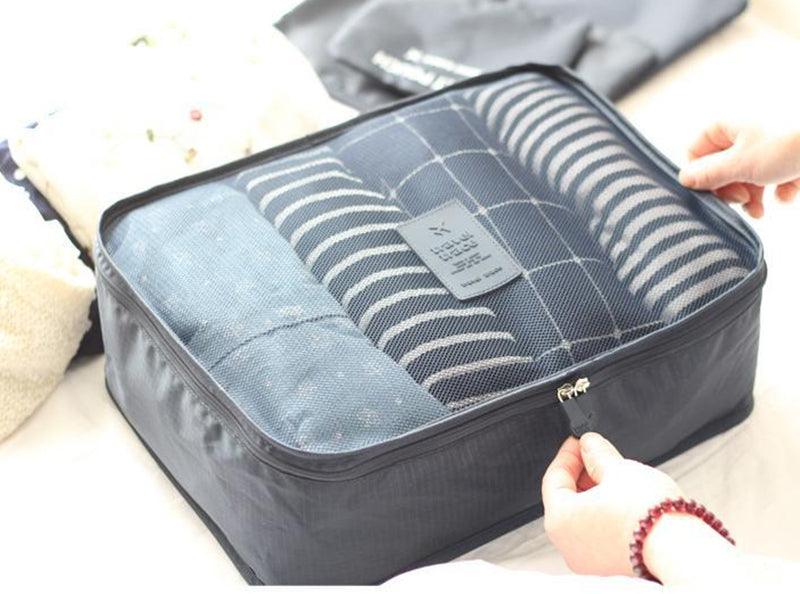 Kit Organizador de Malas para Viagens com 6 Peças - The Miner Shop