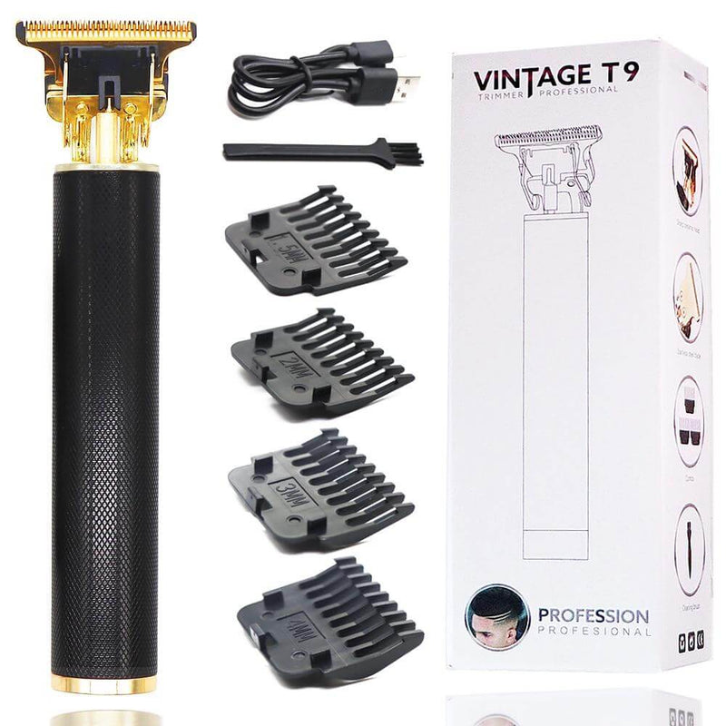 Maquina Profissional para Barba e Cabelo 3 em 1 Vintage T9 - O Estilo Barbearia em Suas Mãos - The Miner Shop