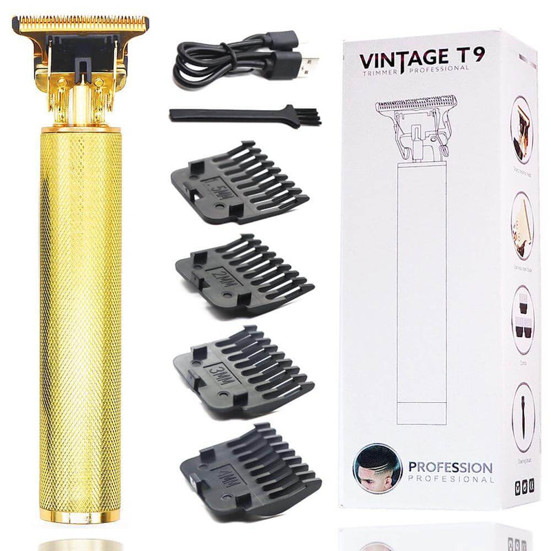 Maquina Profissional para Barba e Cabelo 3 em 1 Vintage T9 - O Estilo Barbearia em Suas Mãos - The Miner Shop