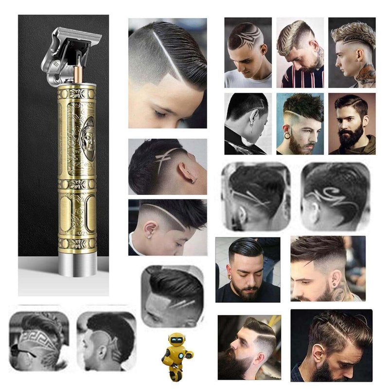 Maquina Profissional para Barba e Cabelo 3 em 1 Vintage T9 - O Estilo Barbearia em Suas Mãos - The Miner Shop