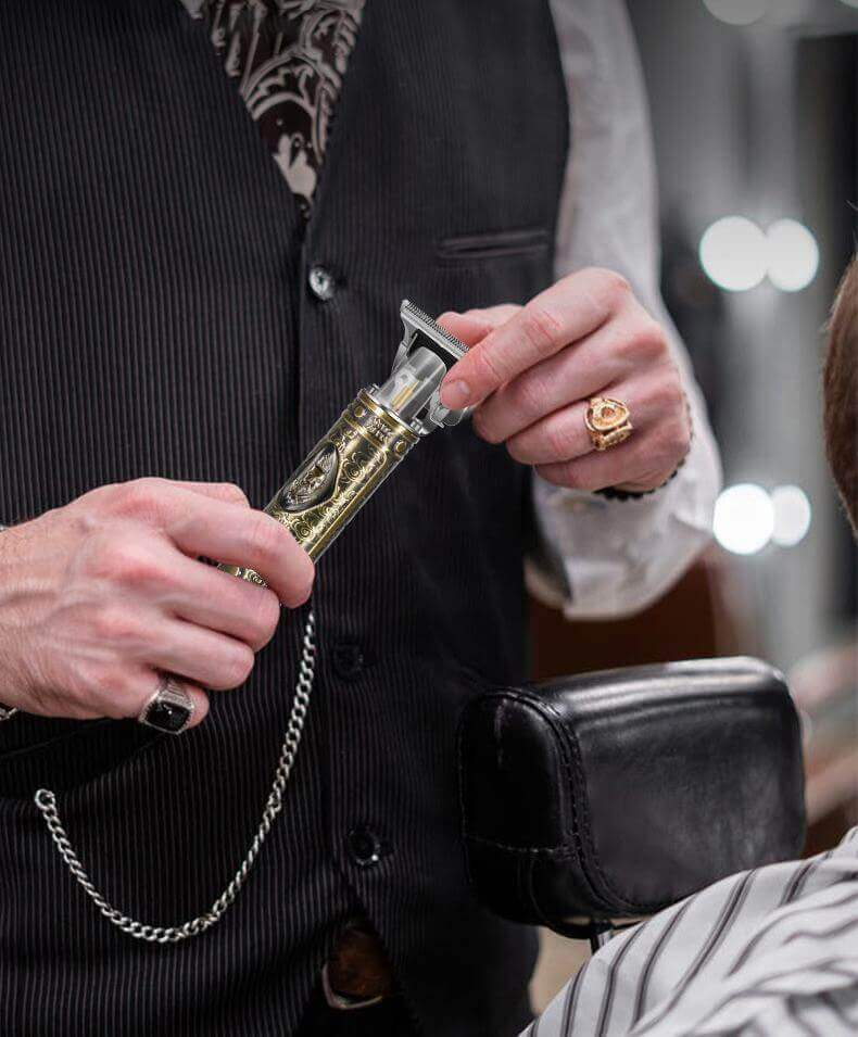 Maquina Profissional para Barba e Cabelo 3 em 1 Vintage T9 - O Estilo Barbearia em Suas Mãos - The Miner Shop