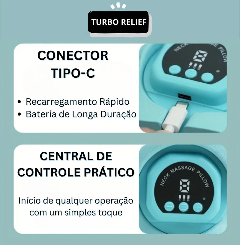Massageador Cervical 4 em 1 Turbo Relief – Relaxe e Tenha Seu Bem - Estar de Volta - The Miner Shop