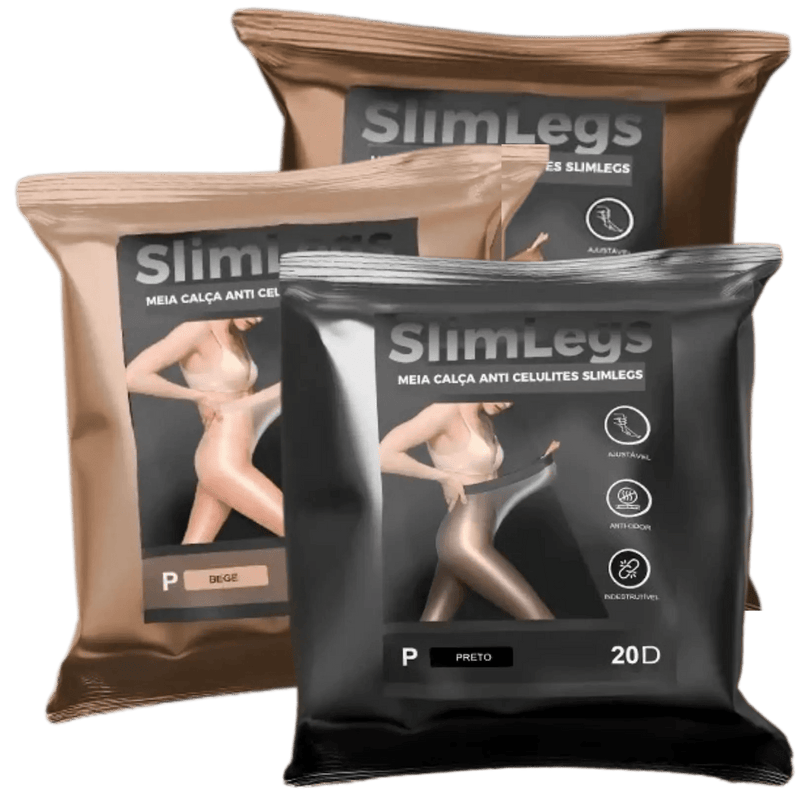 Meia calça a prova de rasgos e anticelulite SlimLegs | Meia - Calça Efeito Pele Ultra Resistente - The Miner Shop