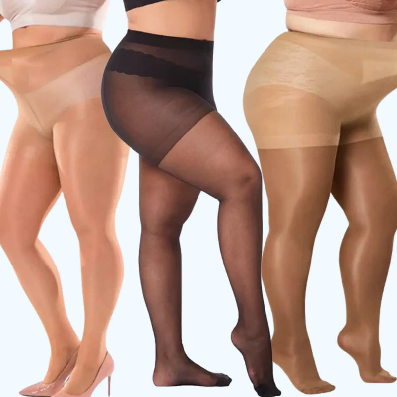 Meia calça a prova de rasgos e anticelulite SlimLegs | Meia - Calça Efeito Pele Ultra Resistente - The Miner Shop