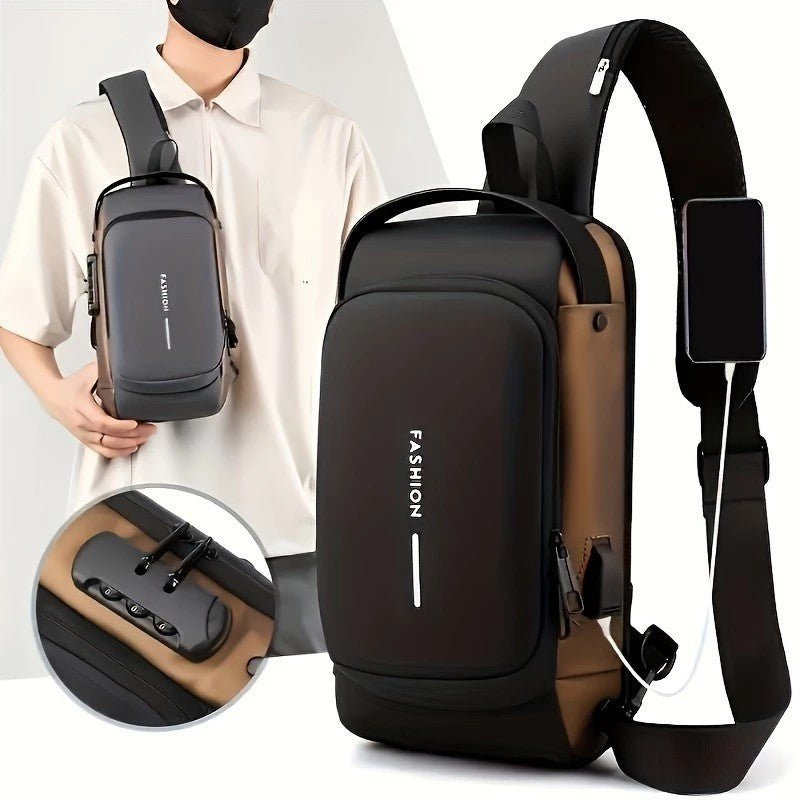 Mochila Transversal à Prova D´água e Antifurto Urban Pro | Segurança e Praticidade Urbana - The Miner Shop