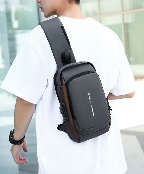 Mochila Transversal à Prova D´água e Antifurto Urban Pro | Segurança e Praticidade Urbana - The Miner Shop
