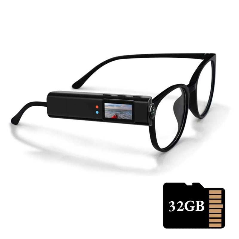 Óculos Inteligentes de Gravação de Vídeo Micro Câmera FPV View Pro - Grave o Mundo com Seus Olhos - The Miner Shop