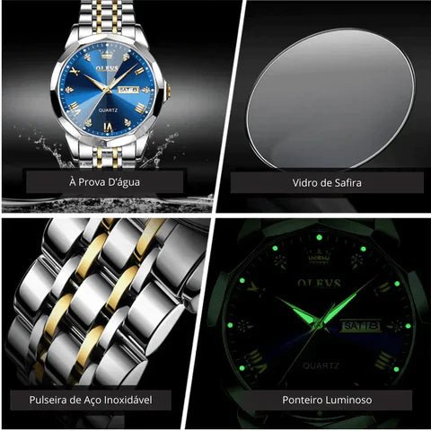 Relógio PREMIUM Luxury Olevs® - [FRETE GRÁTIS] - The Miner Shop