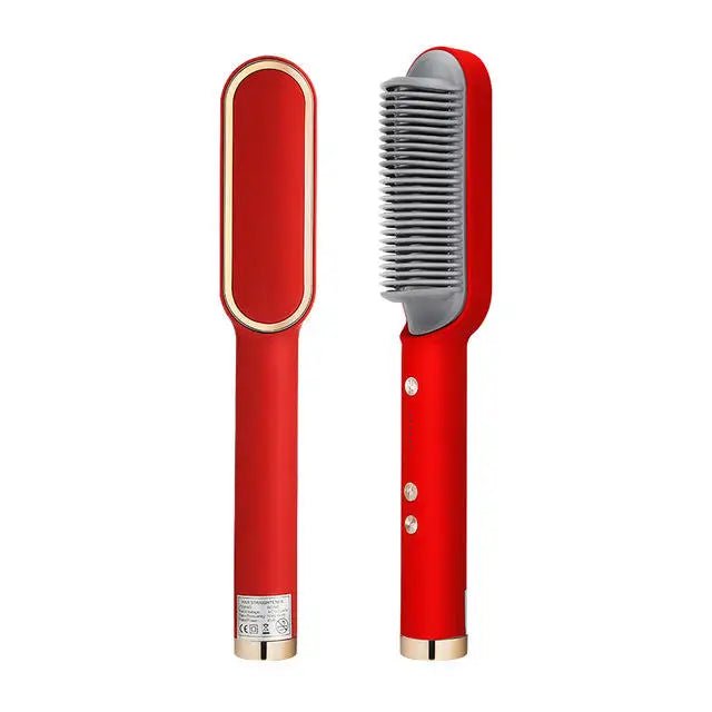 StyleBrush Pro Bivolt — Escova Profissional 3 Em 1 para Todos os Tipos Cabelos: Seca, Alisa e Modela em Cachos | Produção Total em Minutos! - The Miner Shop