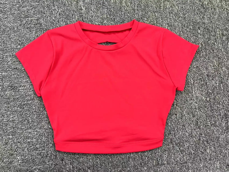 Top de ginástica feminino cropped com costas abertas OpenFit | Movimento sem Limites - The Miner Shop