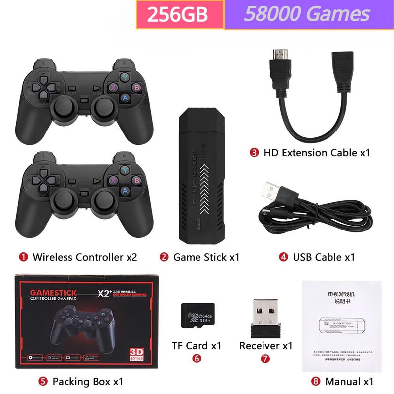 Video Game Stick Retrô X2 GD10 - Todos os Clássicos em um Só Lugar - The Miner Shop