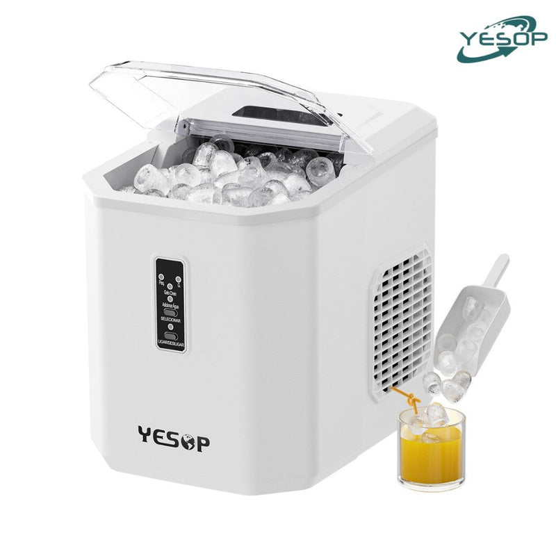 YESOP Máquina De Gelo Portátil 110V - 127V Automático 12KG Por Dia | Gelo Sempre à Mão - The Miner Shop